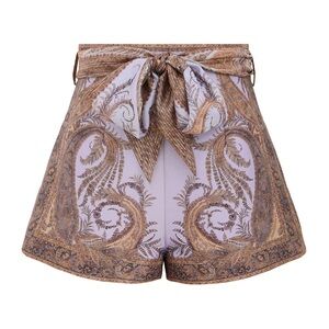 Zimmermann Hypnotic Paisley Shorts